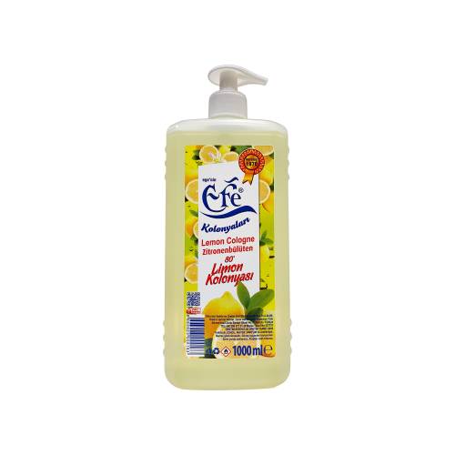 Efe 1 Litre Pompalı 80° Limon Kolonyası